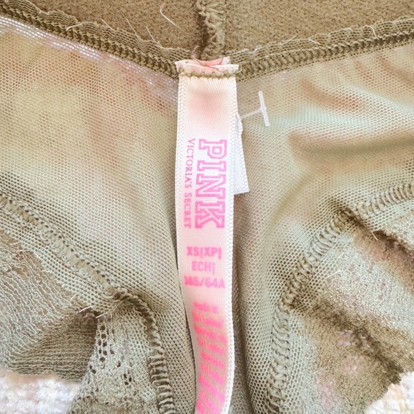 PINK, Woman’s Green Cheetah Print Bra & Underwear Set - Picture 3 of 3